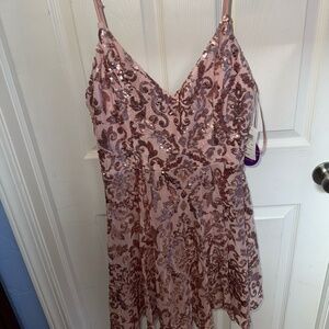 Pink Sparkly Dress Size M